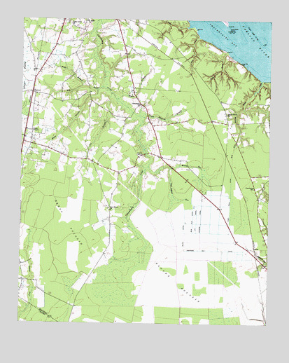 Hackney, NC USGS Topographic Map