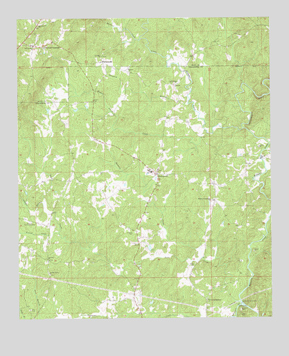 Hackneyville, AL USGS Topographic Map