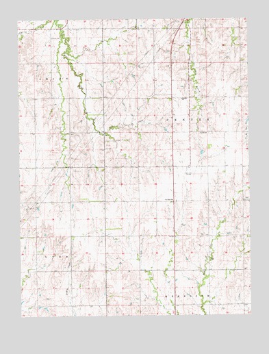 Aurora NW, KS USGS Topographic Map