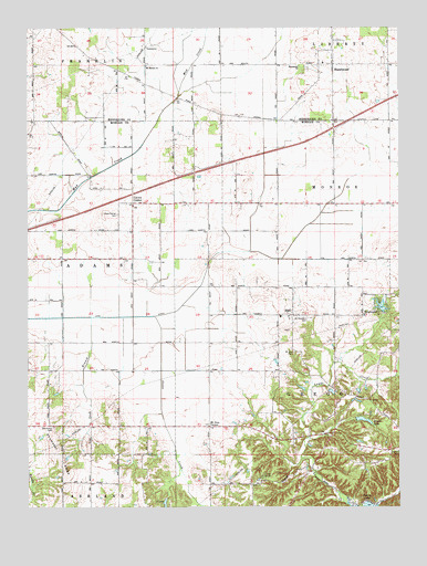 Hall, IN USGS Topographic Map