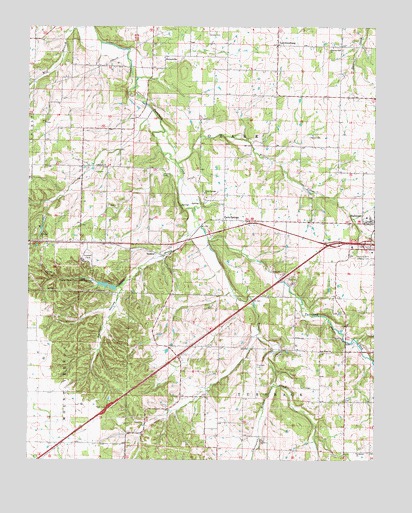 Halltown, MO USGS Topographic Map