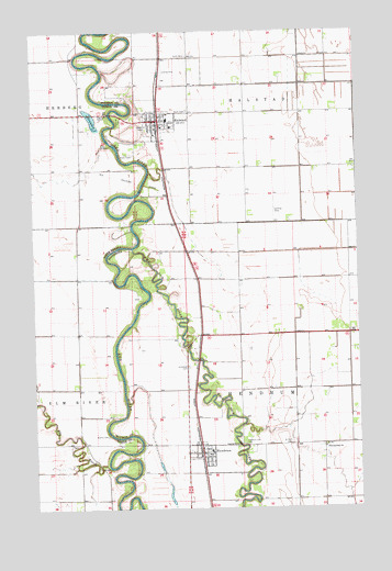 Halstad, MN USGS Topographic Map