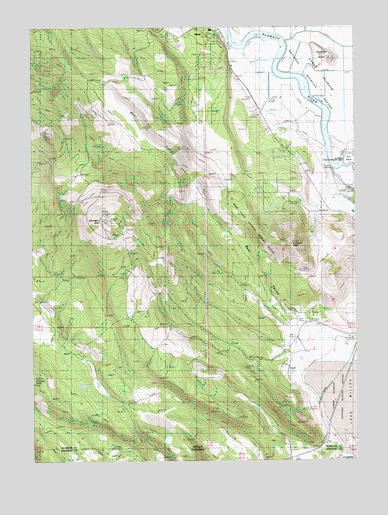 Hamaker Mountain, OR USGS Topographic Map