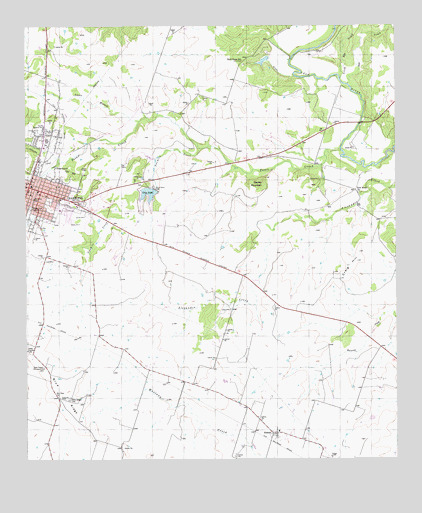 Hamilton East, TX USGS Topographic Map