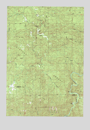 Hamlet, OR USGS Topographic Map