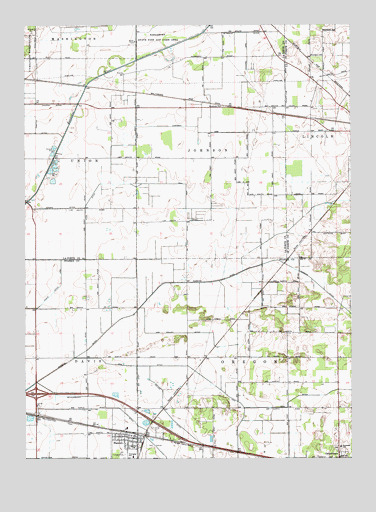 Hamlet, IN USGS Topographic Map
