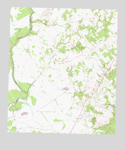 Austonio, TX USGS Topographic Map