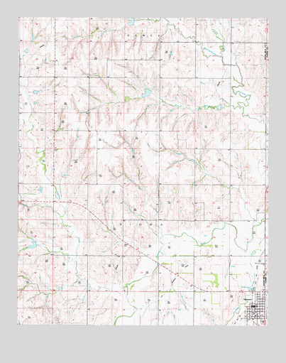 Hammon, OK USGS Topographic Map