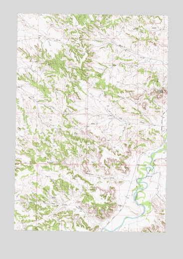 Hammond Draw, MT USGS Topographic Map