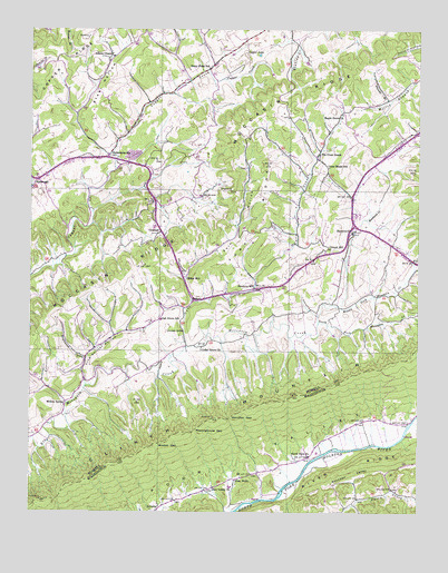 Hansonville, VA USGS Topographic Map