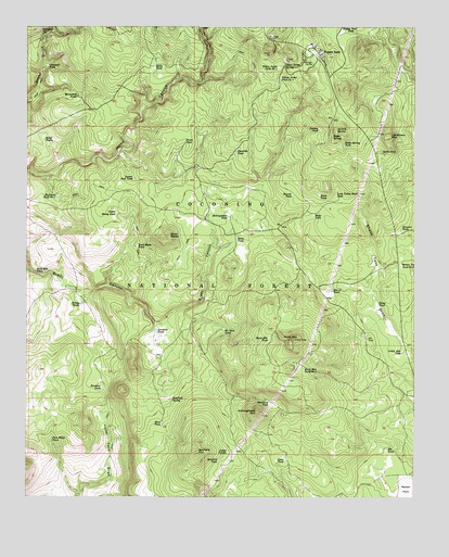 Happy Jack, AZ USGS Topographic Map