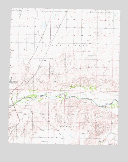 Hardesty NE, OK USGS Topographic Map