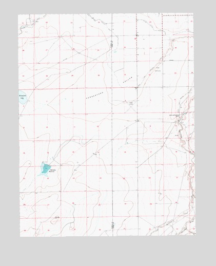 Hardesty Reservoir, CO USGS Topographic Map