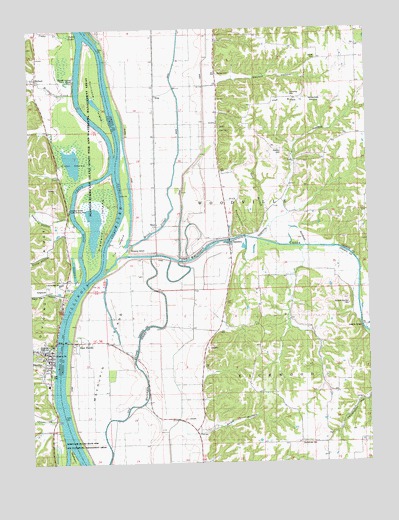 Hardin, IL USGS Topographic Map