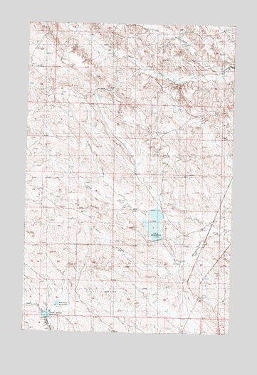 Hardpan Coulee, MT USGS Topographic Map