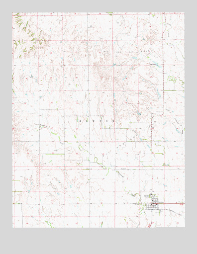 Hardtner, KS USGS Topographic Map