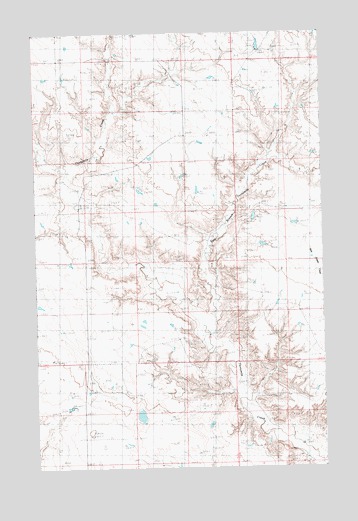 Harlem NW, MT USGS Topographic Map