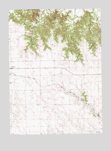 Harrison East, NE USGS Topographic Map