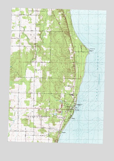 Harrisville, MI USGS Topographic Map
