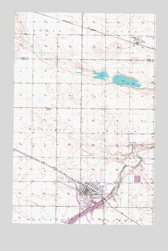 Harvey, ND USGS Topographic Map