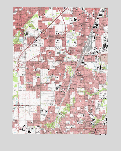 Harvey, IL USGS Topographic Map
