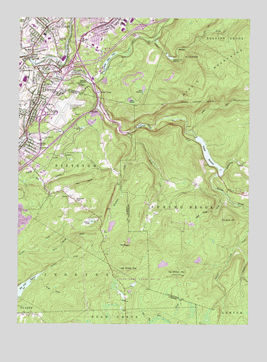 Avoca, PA USGS Topographic Map