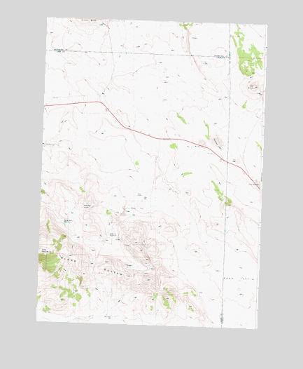 Hat Butte, OR USGS Topographic Map