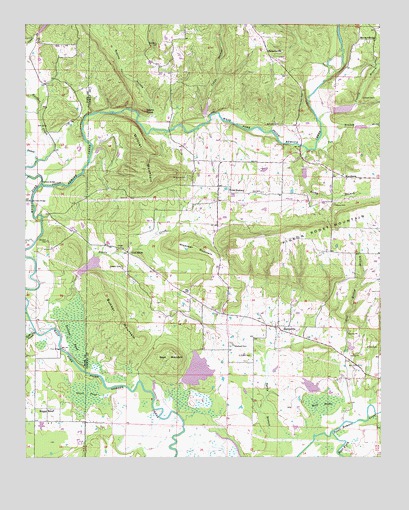Hattieville, AR USGS Topographic Map