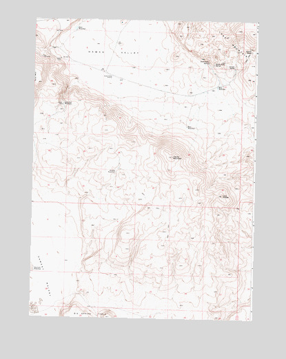 Hawks Mountain, OR USGS Topographic Map