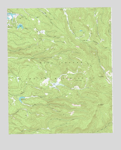 Hawley Lake East, AZ USGS Topographic Map