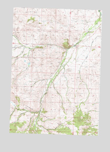 Hayden Creek, ID USGS Topographic Map