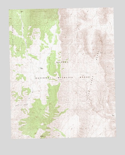 Hayford Peak SE, NV USGS Topographic Map