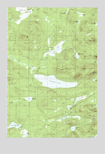 Haymock Lake, ME USGS Topographic Map