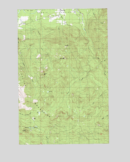 Haystack Mountain, WA USGS Topographic Map