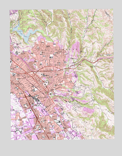 Hayward, CA USGS Topographic Map