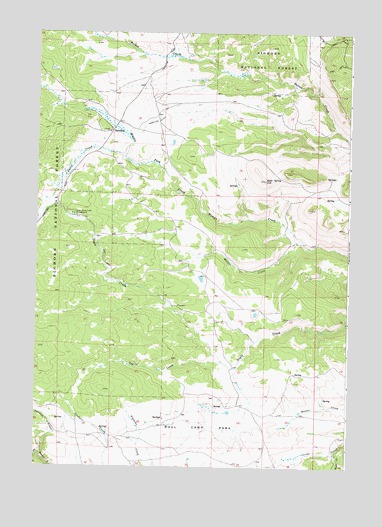 Hazelton, WY USGS Topographic Map