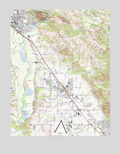 Healdsburg, CA USGS Topographic Map