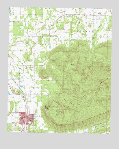Heavener, OK USGS Topographic Map