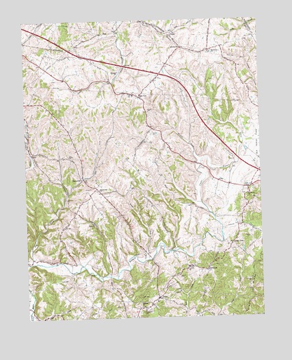 Hedges, KY USGS Topographic Map