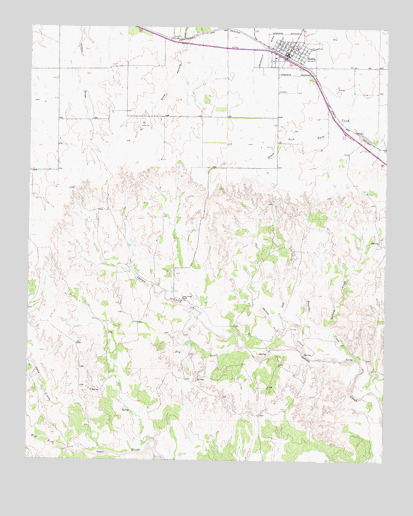Hedley, TX USGS Topographic Map