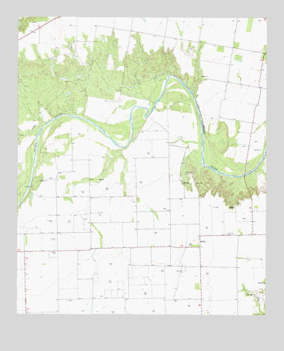 Hefner, TX USGS Topographic Map