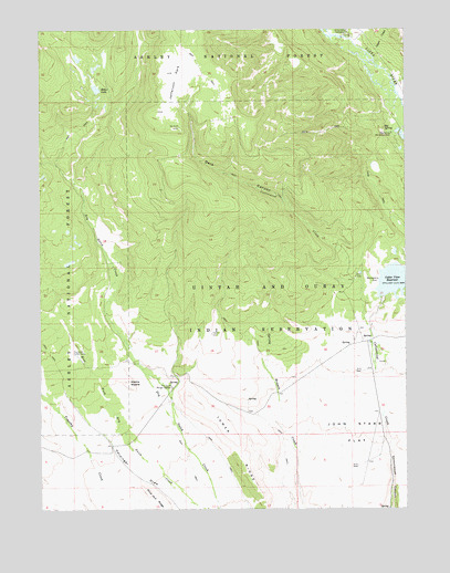 Heller Lake, UT USGS Topographic Map