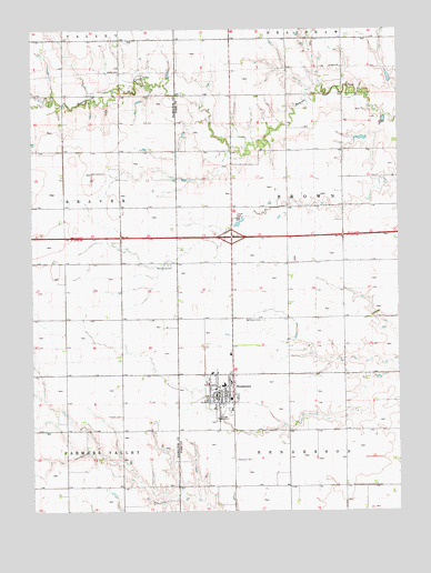 Henderson, NE USGS Topographic Map