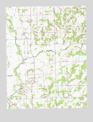 Azalia, IN USGS Topographic Map