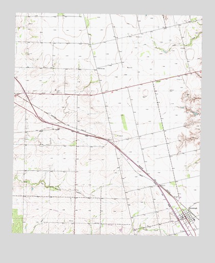 Hermleigh, TX USGS Topographic Map