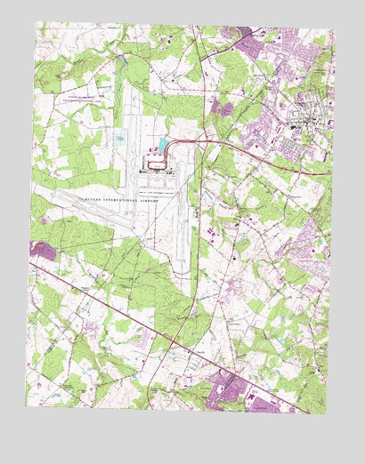 Fairfax County Topographic Map Herndon, Va Topographic Map - Topoquest