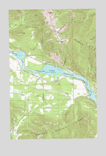 Heron, MT USGS Topographic Map