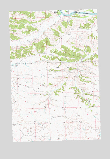 Hessler Ridge, MT USGS Topographic Map