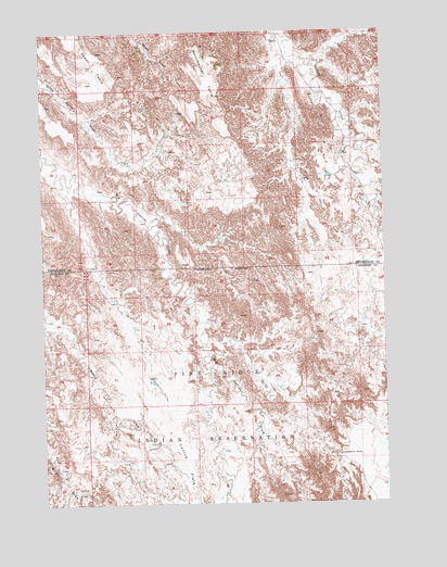 Heutmacher Table, SD USGS Topographic Map