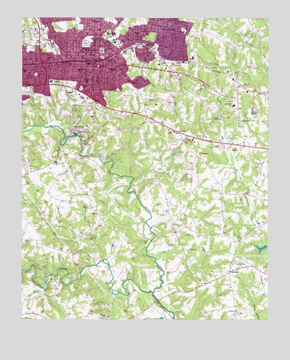 Hickory, NC USGS Topographic Map